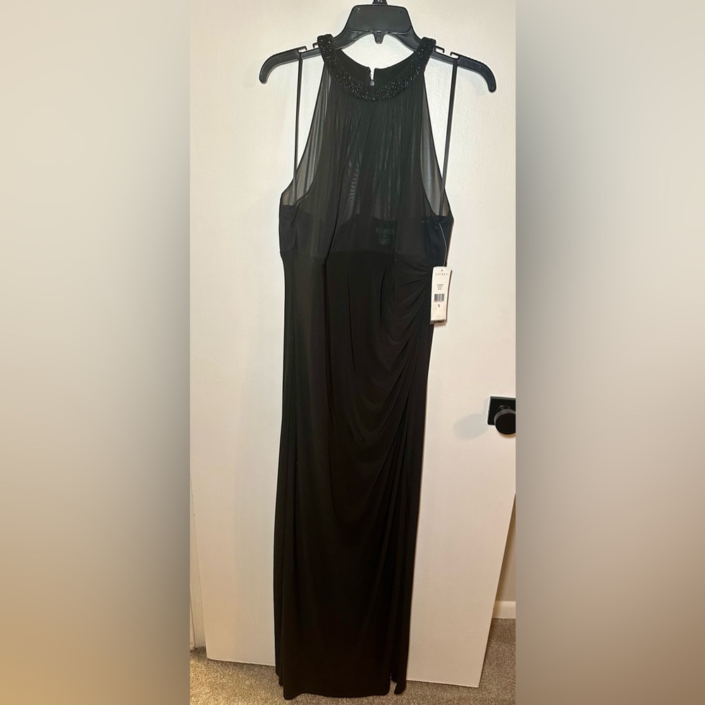 NWT Ralph Lauren Black long evening gown Size 16